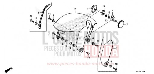 FRONT FENDER CB1000RAK de 2019